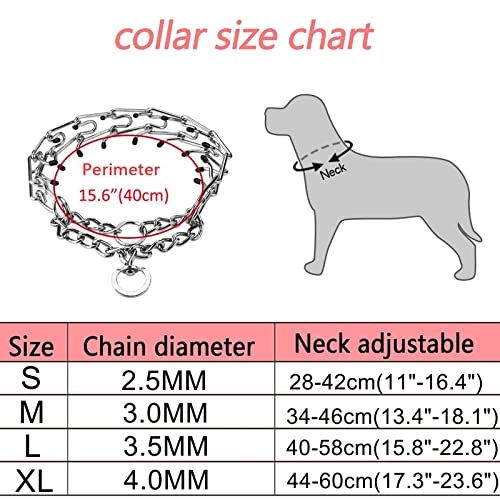 Adjustable Comfort Dog Prong Training Collar