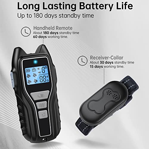 Waterproof Dog Training Collar with Remote - 1600-ft Range