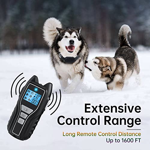 Waterproof Dog Training Collar with Remote - 1600-ft Range