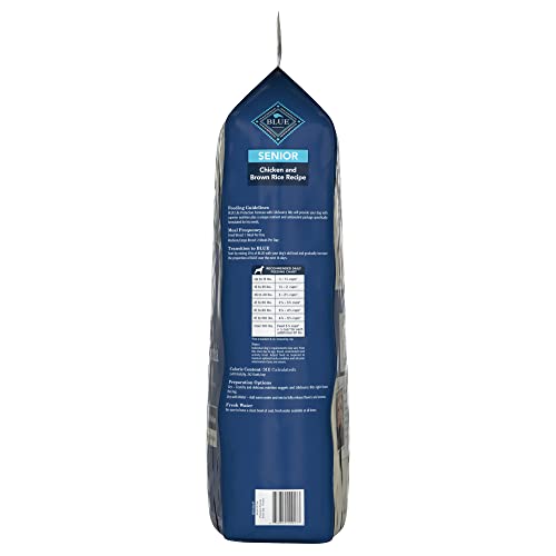 Blue Buffalo Senior Dog Food, Chicken and Rice