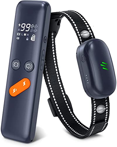 Electric Dog Training Collar with Remote, Waterproof, Rechargeable