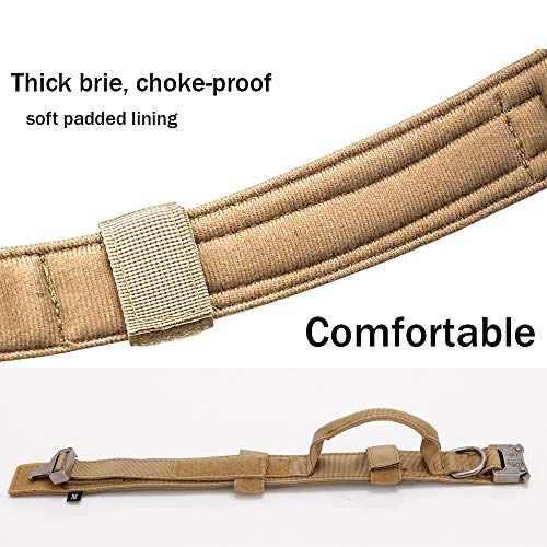Military Style Adjustable Dog Collar with Handle