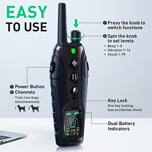 Remote Dog Shock Collar Set 2 Pack 