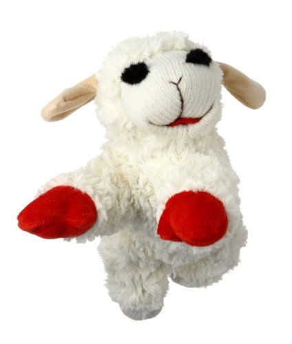 Multipet Lambchop Plush Dog Toy, Small (10")