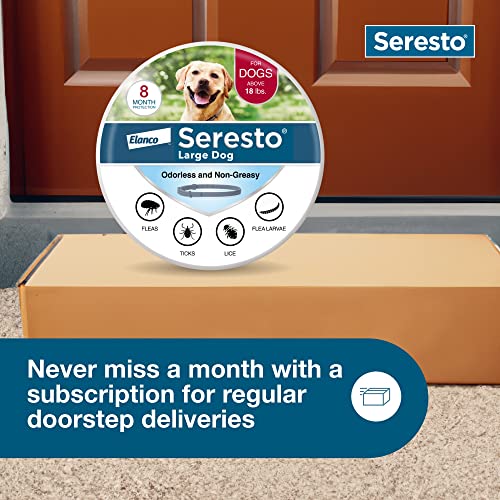 Seresto Large Dog Flea & Tick Collar | 8-Month Protection