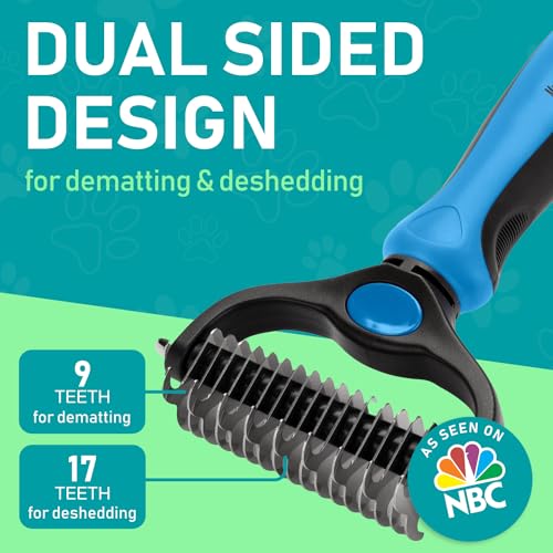 Double Sided Brush for Shedding and Dematting