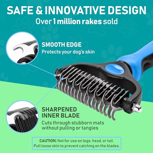 Double Sided Brush for Shedding and Dematting