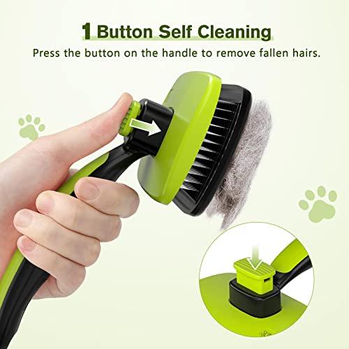 Pecute Self-Cleaning Brush: Grooming Dogs, Cats, Rabbits
