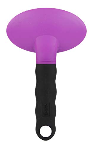 Hartz Dog Brush: Effective Deshedding, Black/Violet