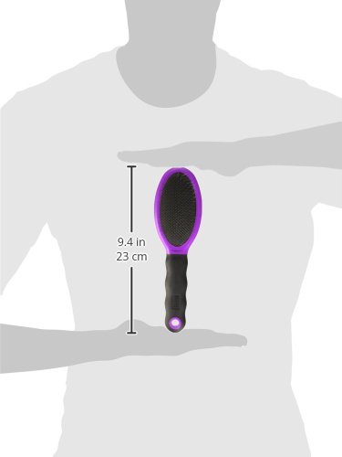 Hartz Dog Brush: Effective Deshedding, Black/Violet