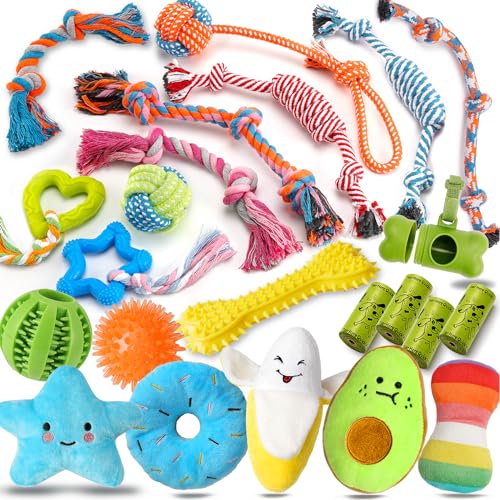 20 Pack Luxury Dog Chew Toys for Small Dogs