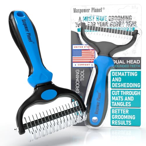 Double Sided Brush for Shedding and Dematting