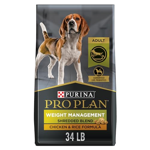 Purina Pro Plan Weight Management Dog Food, Chicken & Rice Blend - 34lb Bag