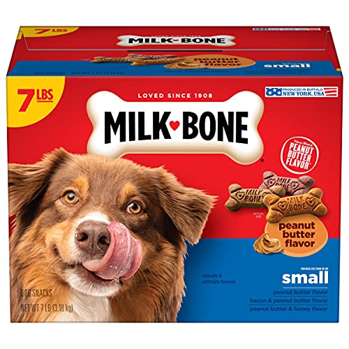Peanut Butter Flavor Dog Treats, Small Biscuits, 7lbs