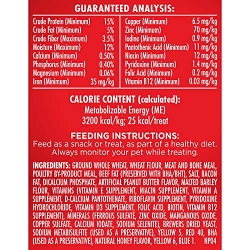 Peanut Butter Flavor Dog Treats, Small Biscuits, 7lbs