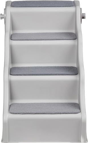 Foldable Steps for Dogs and Cats, Grey, 14.6"X24.82"X19.5