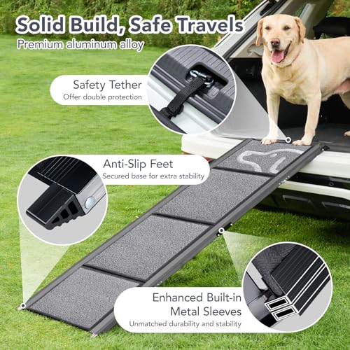 PetThem Folding Dog Ramp - Portable, Extra Wide