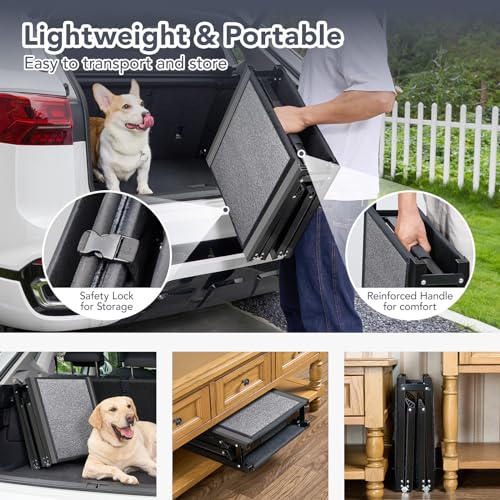 PetThem Folding Dog Ramp - Portable, Extra Wide