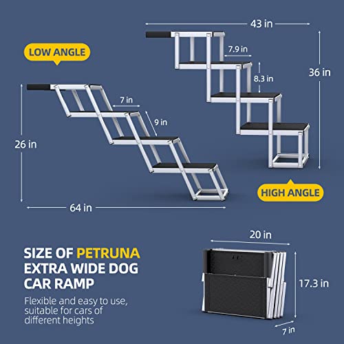 Extra Wide Dog Ramp for Large Dogs, Non-Slip
