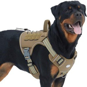 Large Dog Tactical Harness - Reflective & Adjustable