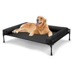 Veehoo Cooling Elevated Dog Bed with Bolster