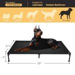 Veehoo Cooling Elevated Dog Bed: Portable & Breathable