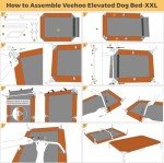 Veehoo Cooling Elevated Dog Bed: Portable & Breathable