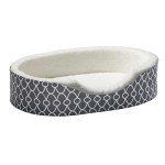 Medium Gray Dog Bed with Orthopedic Egg-Crate Design