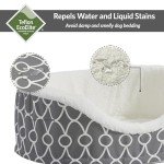 Medium Gray Dog Bed with Orthopedic Egg-Crate Design