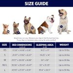 Medium Gray Dog Bed with Orthopedic Egg-Crate Design