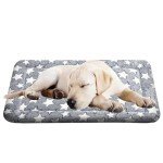 Plush Medium Dog Beds for Travel - Grey Star