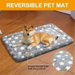Plush Medium Dog Beds for Travel - Grey Star