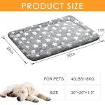 Plush Medium Dog Beds for Travel - Grey Star