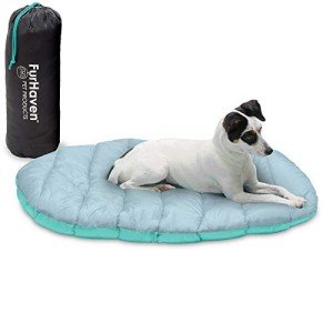 Furhaven Foldable Travel Dog Bed for Small Dogs