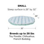 Furhaven Foldable Travel Dog Bed for Small Dogs