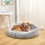 Calming Donut Dog Bed for Large Dogs