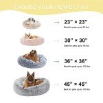 Calming Donut Dog Bed for Large Dogs