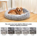 Calming Donut Dog Bed for Large Dogs