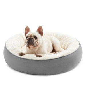 Round Donut Cushion Bed for Dogs and Cats