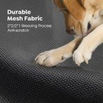 Large Black Cooling Elevated Dog Bed for Outdoor Use