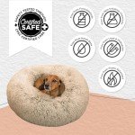 Sheri's Cozy Calming Donut Dog Bed