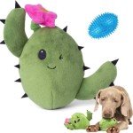 Interactive Plush Squeaky Dog Toy - Rip & Reveal
