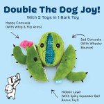 Interactive Plush Squeaky Dog Toy - Rip & Reveal