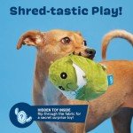Interactive Plush Squeaky Dog Toy - Rip & Reveal