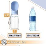 Portable 19oz Dog Water Bottle - Blue