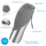 URPOWER 27 Oz Insulated Dog Travel Water Bottle