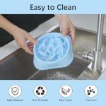 MateeyLife 2PC Slow Feeder Dog Bowls Set