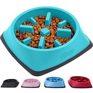 Gorilla Grip Slow Feeder Bowls for Dogs & Cats