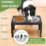 Adjustable Elevated Dog Bowl Stand for Large Breeds