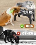 Jovrun Adjustable Elevated Dog Bowl Set